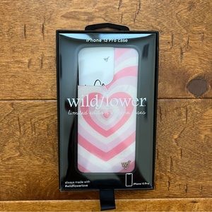 Wildflower iPhone 13 Pro Pink Heart Case